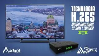 Receptor Audiosat A3 Plus -  ACM  H.265 Full HD Wifi