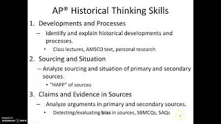 Historical Thinking Skills in AP World: Modern