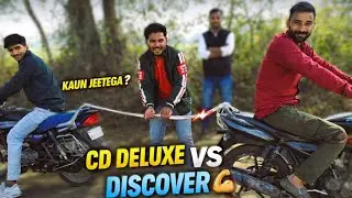 Bike Tug of War 😱 | CD Deluxe vs Discover | Kaun Jeetega? Part-1