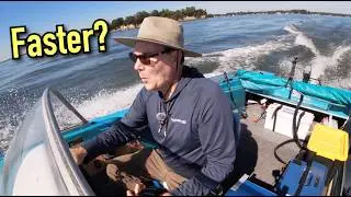 Электрические подвесные моторы - сравнение максимальной скорости Momentum M10 и ePropulsion Navy 6!