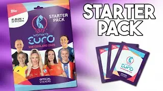 TOPPS UEFA WOMEN'S EURO 2025 STICKER COLLECTION! | STARTER PACK OPENING! *FIRST LOOK*
