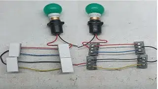 1 Light Control by 4 Switches Wiring। 2 Way Switch Connection 