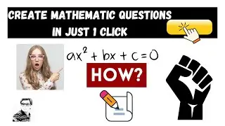 Create mathematics questions without any doubt in just 1 click |  Make money online | @AROZON-TECH