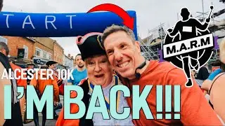 Running Injured? // How will the knee hold up in my first race back? // Alcester 10K 2024 Race Vlog