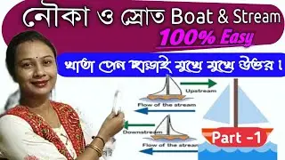 #নৌকা ও স্রোতের অংক part 1 #Math on boat and stream.
