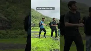People while Trekking 😂 #Trekking #Funcho #Shorts