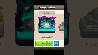 Purchasing Ghost Scenery COC. Harry Potter vibes 😻😻😻 #shorts #clashofclans #harrypotter #ghost