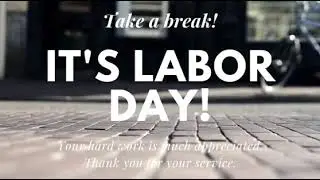 Labor Day Greetings
