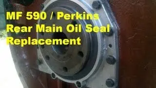 MF 590 - Perkins - Rear Main Oil Seal Replacement - part 19