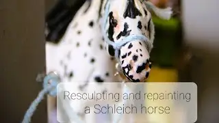 My first neck resculpt! Customizing a Schleich horse!