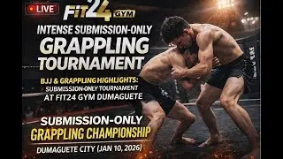 LIVE NOW: Submission-Only Grappling Tournament | Fit24 Gym Dumaguete (Jan 10, 2026)