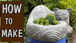 Wow ❤️ Cute Cat Concrete Flower Pot ❤️ Creative DIY Planters for Your Home