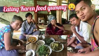 #Kaw Blay Eating Karen mountain food yummy 🤤