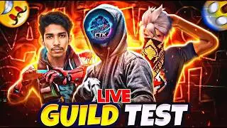 FREE FIRE😍🔔1v2 GUILD TEST🤩Telugu live #crazytechkrishna #live #freefire #telugu#ctk