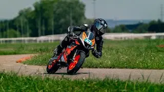 Supermoto Frauenfeld - 2023 Minibike Rennen - Neues Elektro MiniGP Bike - Hang Off Racing Schweiz