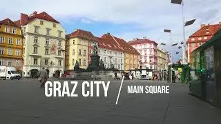 WALKING TOUR | Graz City  Main Square (Austria) | Zhiyun Smooth 4 Gimbal + Samsung s8 | Iam_Pingkit