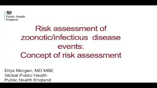 Presentation 1: Risk assessment of zoonotic/infectious disease events: concept of risk assessment