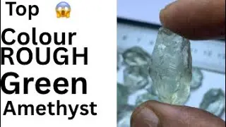 😱 Rough Green Amethyst 250 Carats | Brazil Origin | Rare Gemstone for Jewelry