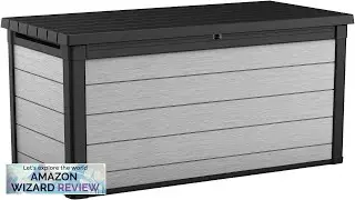 Keter Denali 200 Gallon Resin Large Deck Box for Patio Furniture Cushion Review