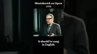 Интервью с Шостаковичем #классическаямузыка #опера #шостакович