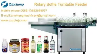 Automatic Bottle Turntable Feeding Machine for Round/ Square Bottles Turning Table Feeder