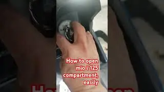 HOW TO OPEN MIO I 125 COMPARTMENT EASILY