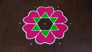 Newyear special rangoli 2026|Newyear muggulu|Newyear kolam| easy pandaga muggulu|#Rang Kaa Rangoli