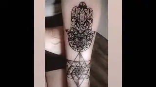 Hamsa tattoo - Alli baker tattoo