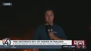 Fire destroys 80% of the homes in Malden, WA