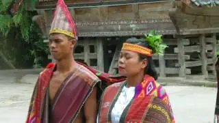 INDONESIA traditional Batak dance (2), Lake Toba (hd-video)