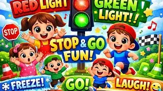 Red Light, Green Light! 🚦 Stop & Go Fun for Kids #babysongs #ai #toddlerfun