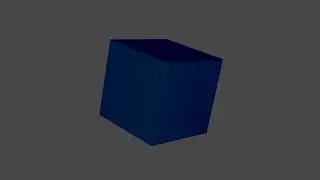 Blender Script for The Translation of a Cube