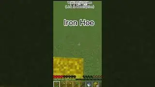 WHICH MINECRAFT HOE IS FASTEST?? #shorts #minecraft #playwithyugansh #mojang