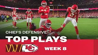 Kansas City Chiefs TOP 5 DEFENSIVE PLAYS in 28-7 Win vs. Washington Commanders | NFL Week 8 