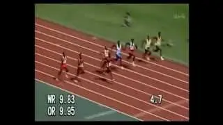1988 Olympics Men's 100m final