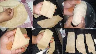 Spring rolls Wrap 🌯 Easy And Purfect Sheet With Dough| samosa Patti | sasti tareen Wrap sheet recipe