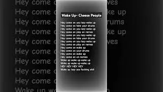 Wake Up- Cheese People #spotify #music #song #wakeup #lyrics #cheesepeople #2008music #shorts #love