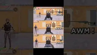 New DSR Sniper vs AWM vs AMR Damage ✅ #pubgmobile #bgmi #tipsandtricks