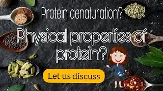 Physical properties of protein &protein denaturation| Food science🍒🔬