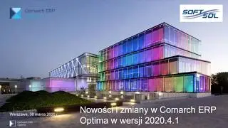 Nowości i zmiany w Comarch ERP Optima &ndash; wersja 2020.4.1