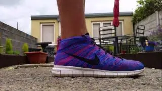 NIKE FREE FLYKNIT CHUKKA/HYPER PINK/BLACK/GAME ROYAL