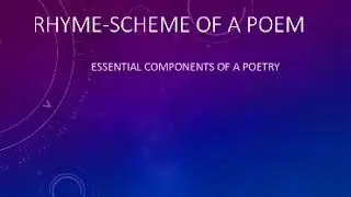 How to find Rhyme-Scheme