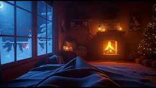 Cozy Winter Cabin Bed. Sounds for deep sleep and the best dreams