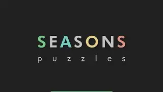 Seasons Puzzles | Mind Games FULL IOS ALL SEASONS Walkthrough/Gameplay Saltuk Emre Gul Black Games