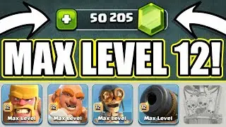 GEM TO MAX ALL TROOPS!! - Clash Of Clans - MAX LEVEL BOXER GIANTS vs BUILDERS HALL 6!!