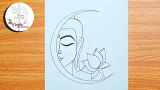 Easy Lord Buddha Drawing | Buddha Purnima Special Drawing | Lord Buddha Face Drawing | Art Video