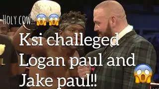 KSI vs Joe Weller &ndash;KSI challenges Logan and Jake Paul to a boxing match after defeating Joe Weller