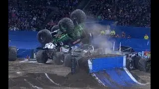 Grave Digger Backflip and Big Jump at Monster Jam Anaheim Feb 10th 2018