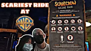 Scarecrow Ride Warner Bros. | Scariest and Thrilling Ride | Scarecrow Scare Raid #ridewithMe