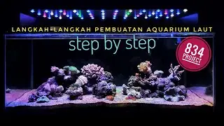 Pembuatan Aquarium Laut 834 Project, step by step. Aquarium laut itu mudah ya guys...